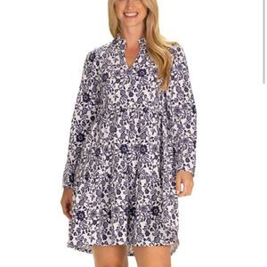Duffield Lane The Fiona Dress in Morning Glory L NWT